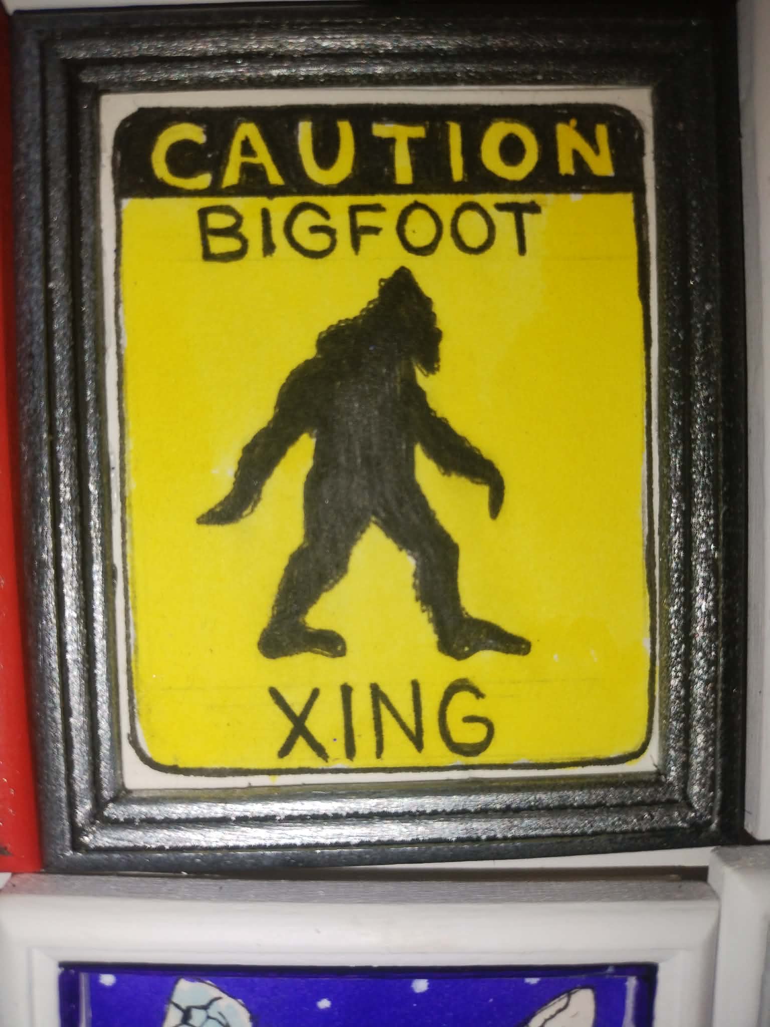 caution bigfoot xing