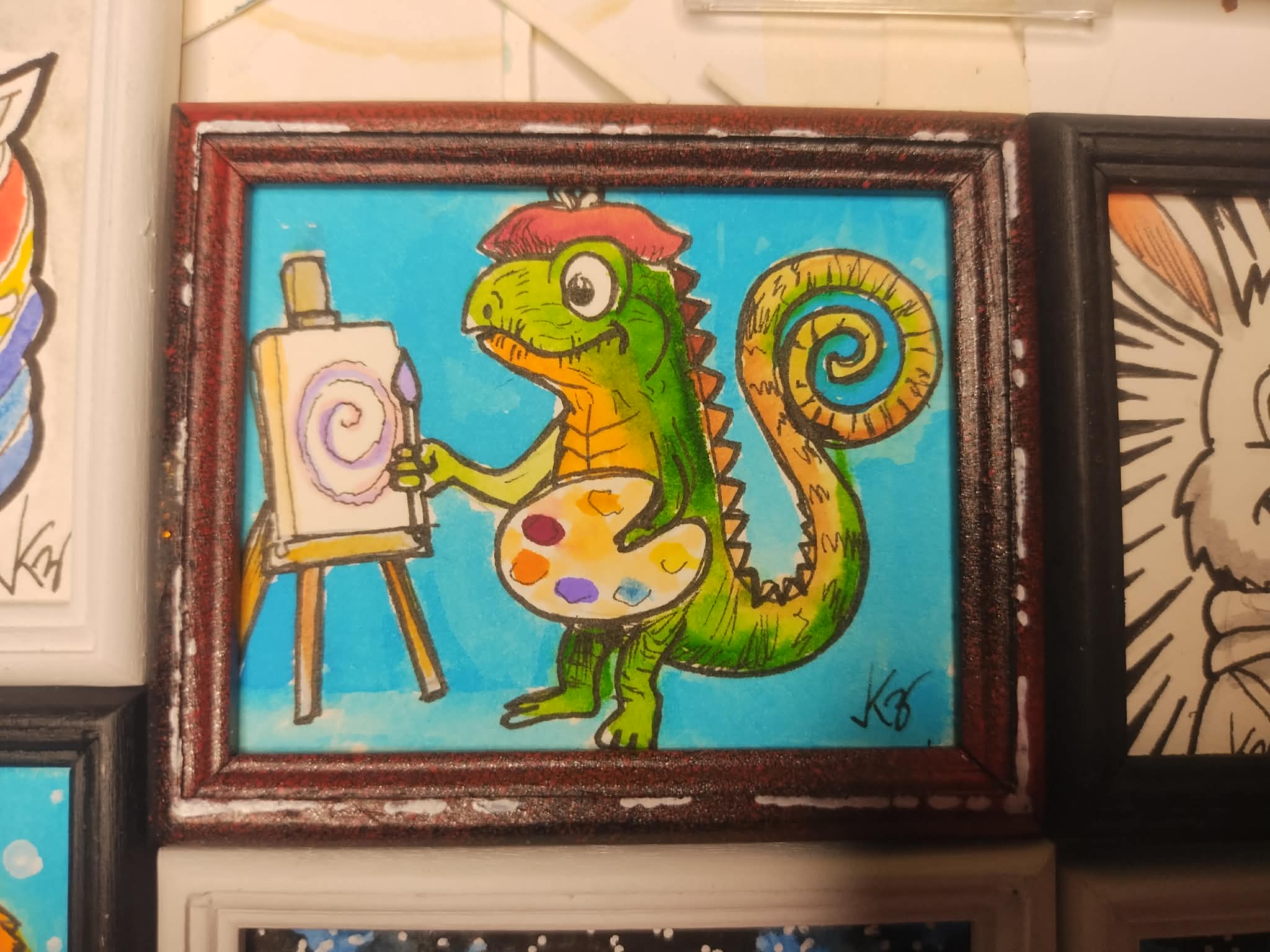 painting lizard