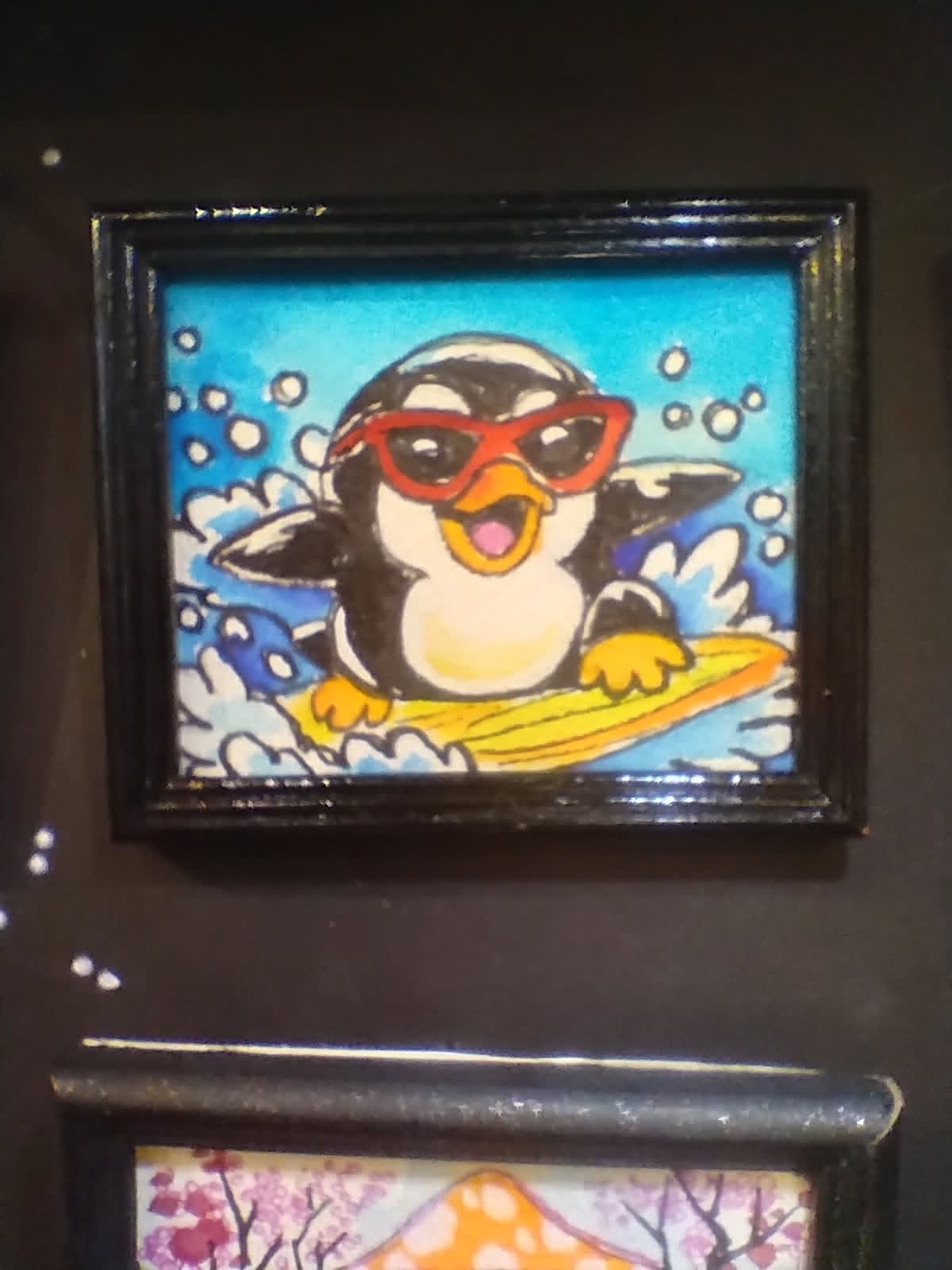 surfing penguin