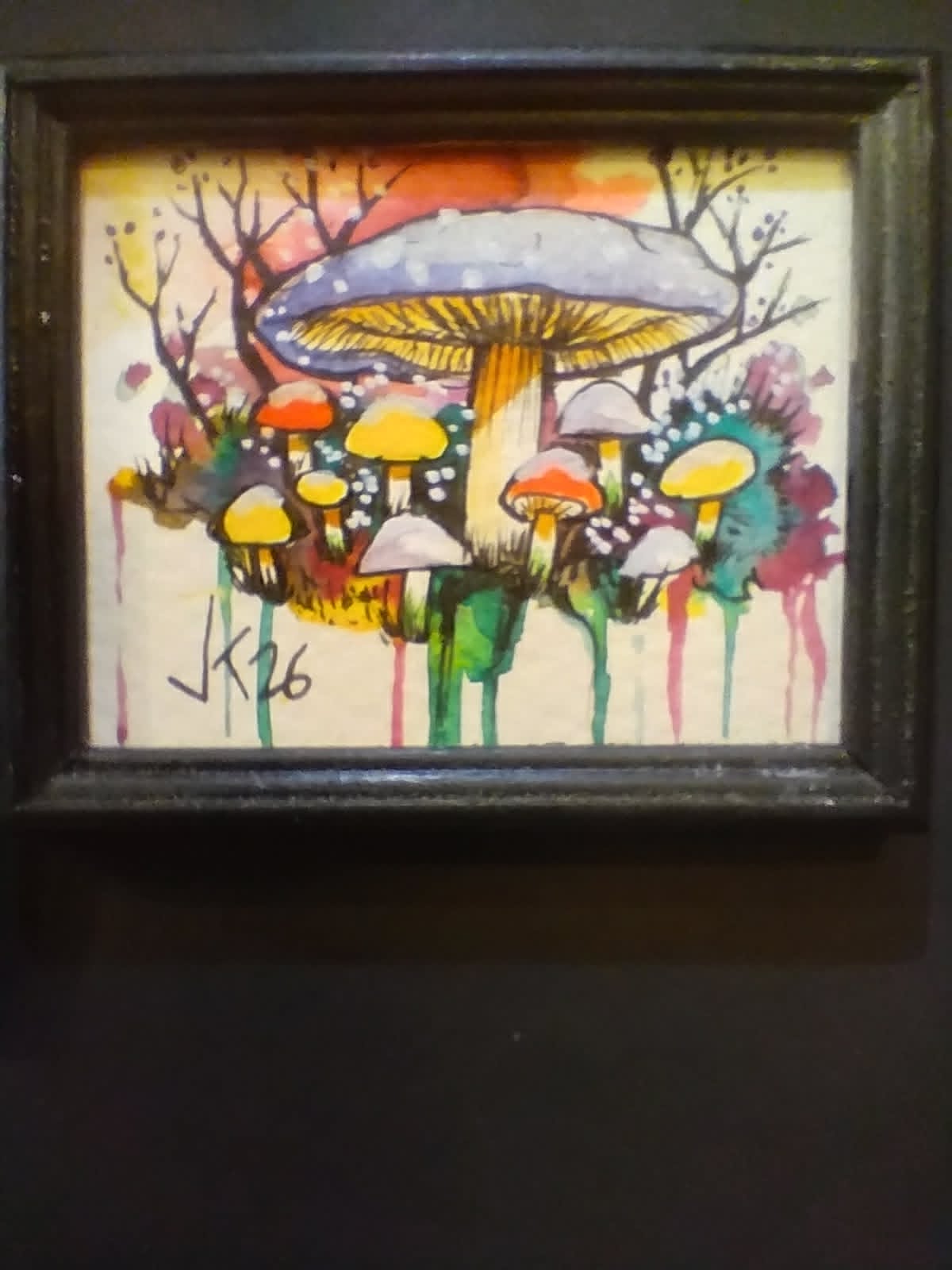 watercolor mushrooms